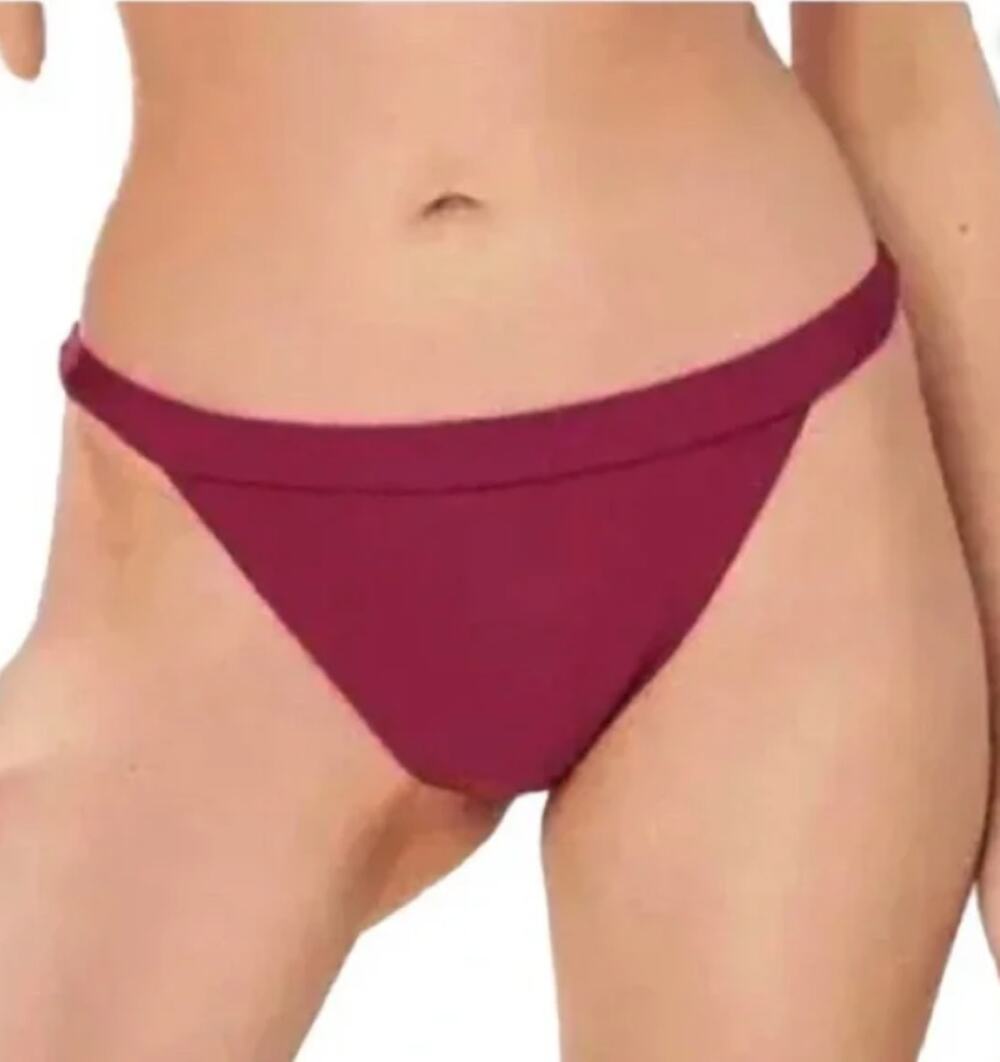 Andie Swim Red Bikini Bottom The Caicos Size Large